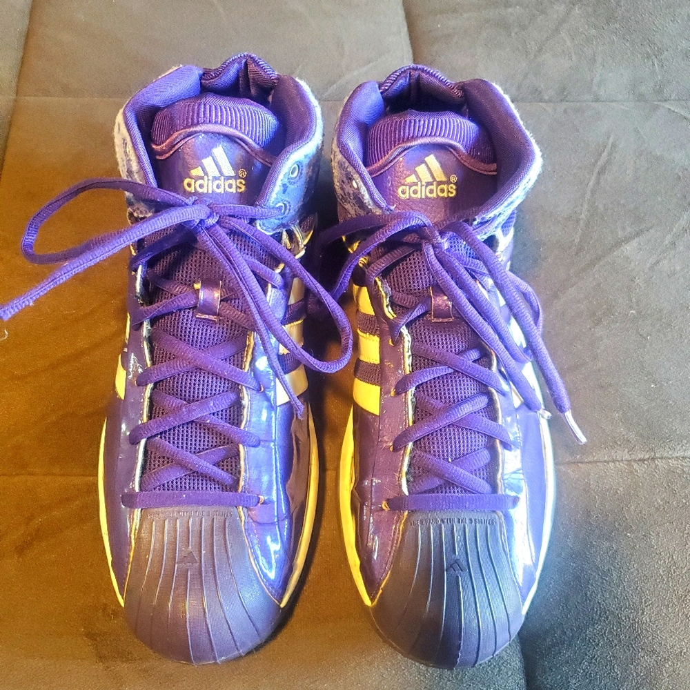 Adidas Pro Model Purple Basketball Shoes, Size 16